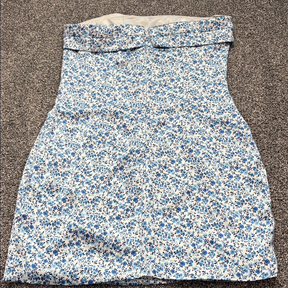 NWT Altar’d State Annalissy Floral Strapless Mini Dress Size Large - Picture 9 of 16